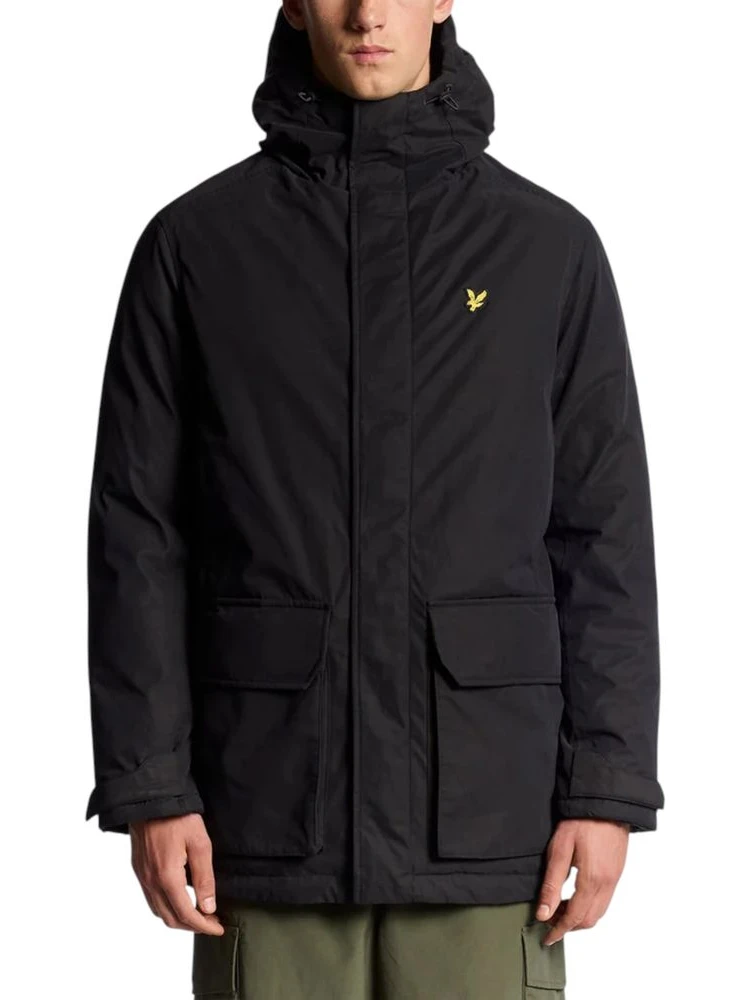 Black Polyester Parka