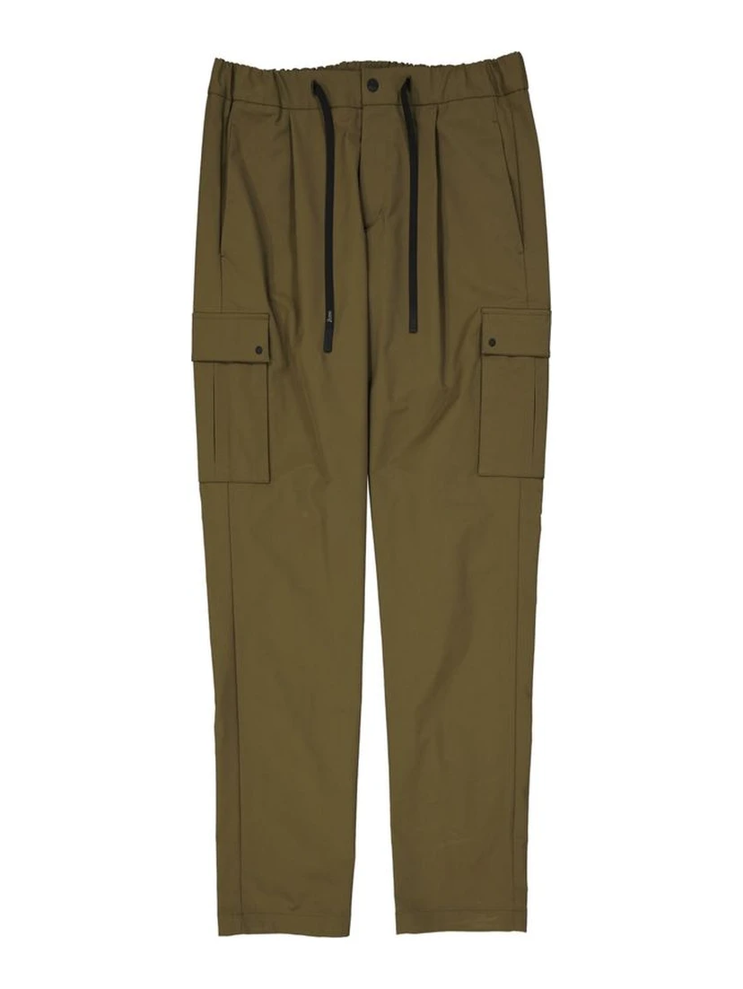Bicolor Polyester Cargo Pants