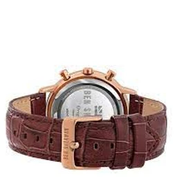 Brown Leather Dress Watch