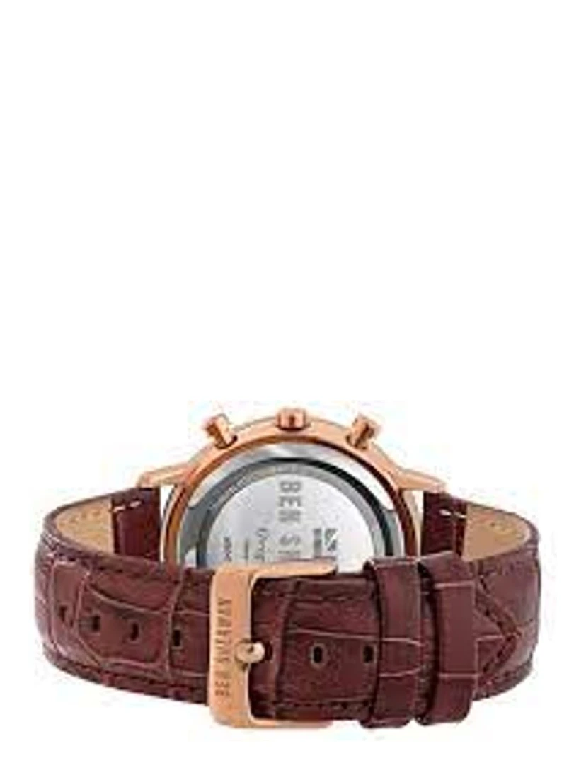 Brown Leather Dress Watch