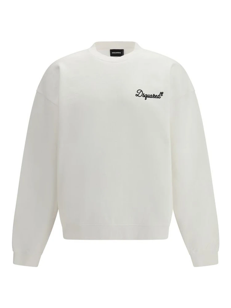 White Cotton Sweatshirt