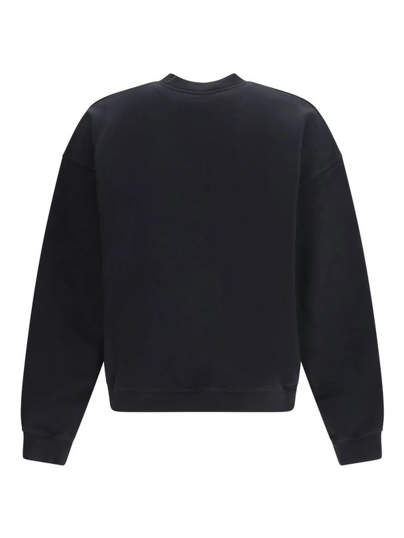 Black Cotton Sweatshirt