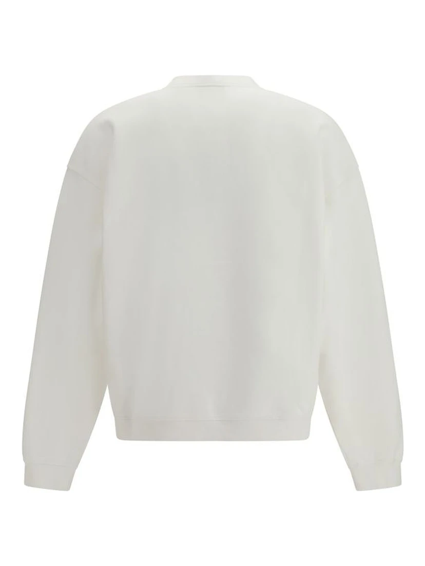 White Cotton Sweatshirt
