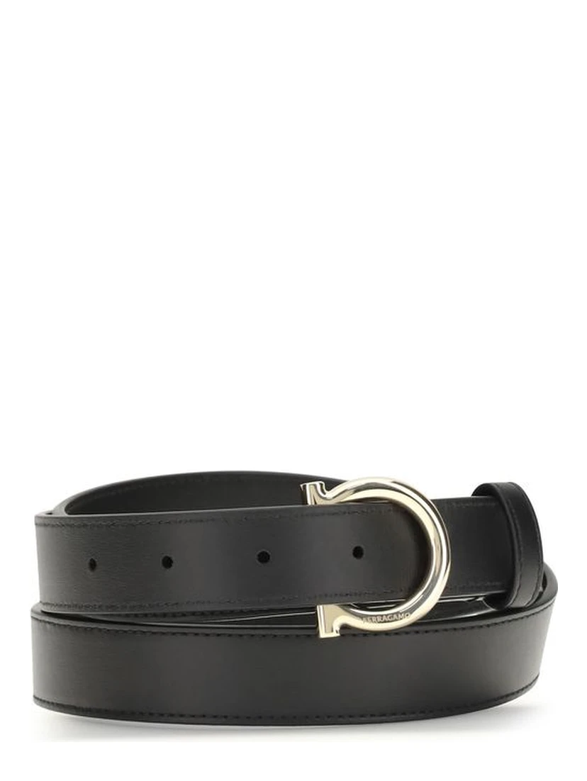 Black Calf Leather Bos Taurus Regular Belt
