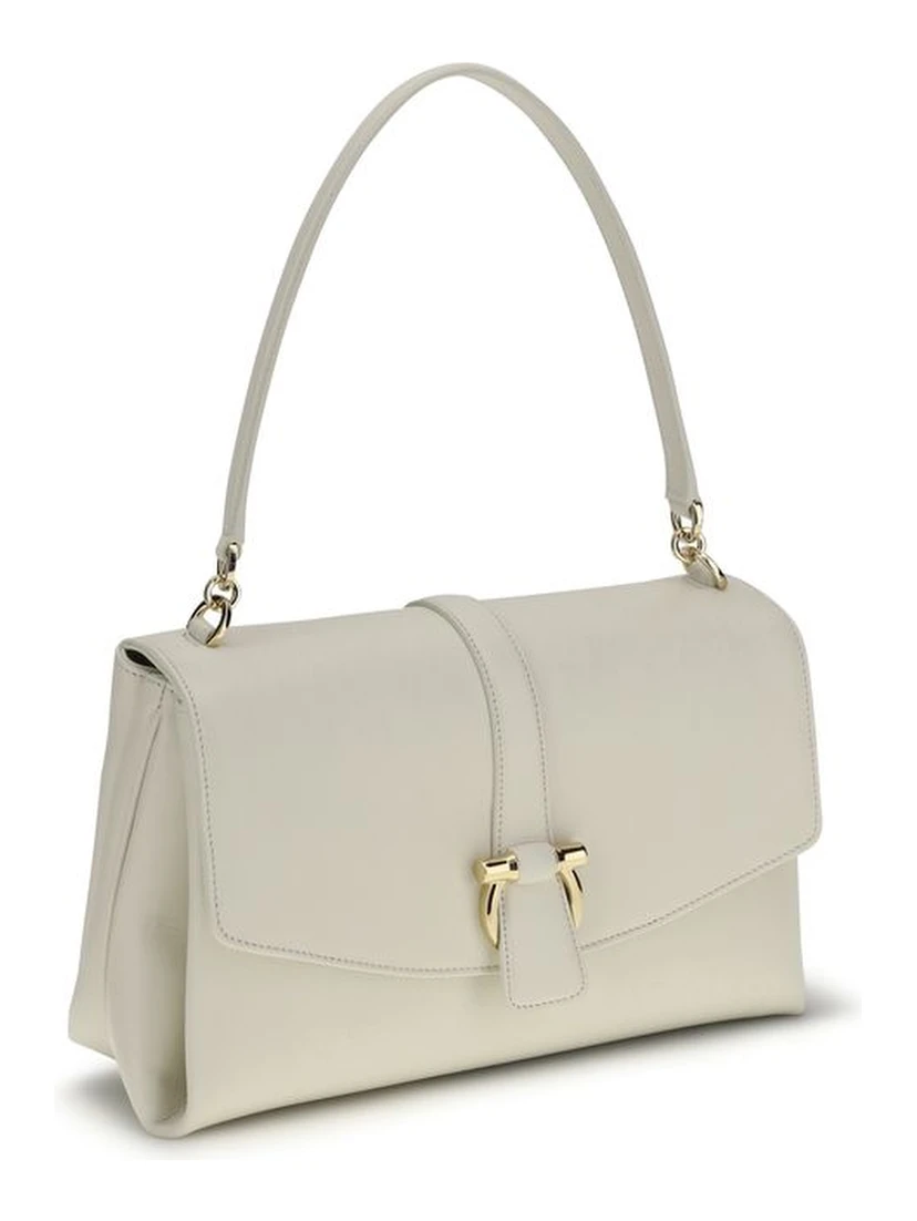 White Calf Leather Bos Taurus Shoulder Bag