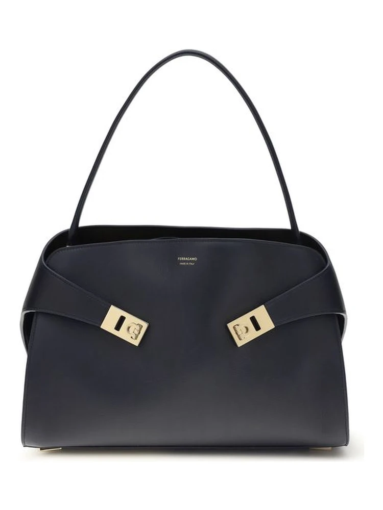 Blue Calf Leather Bos Taurus Shoulder Bag