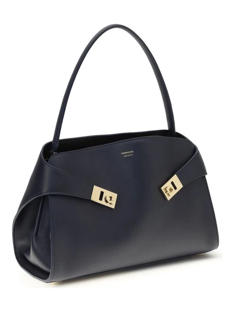 Blue Calf Leather Bos Taurus Shoulder Bag alternative