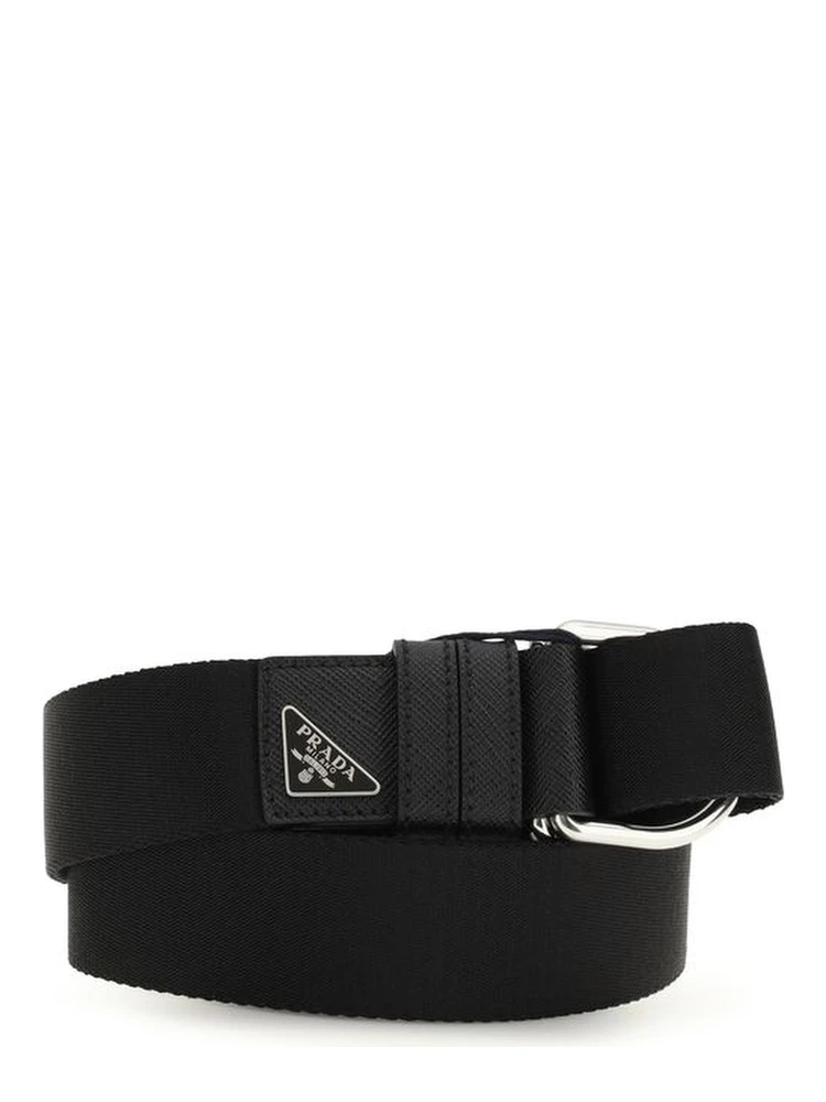 Black Nylon Regular Belt