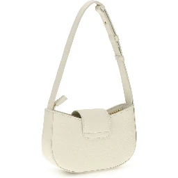 White Calf Leather Bos Taurus Shoulder Bag
