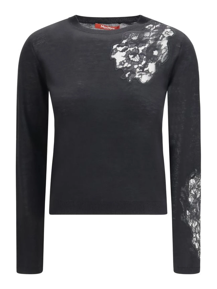 Black Silk Sweatshirt