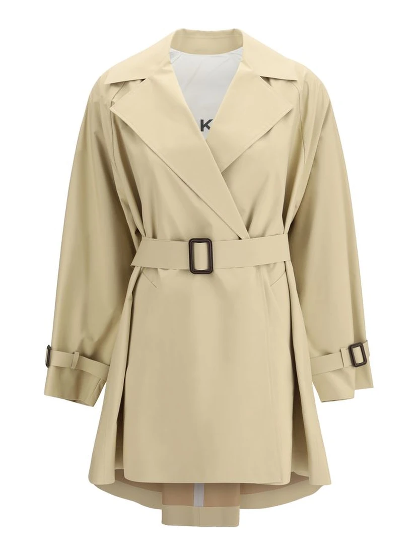 Beige Cotton Trench Coat